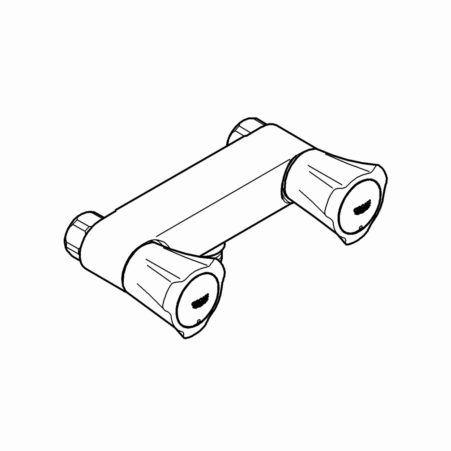 GROHE Douchemengkraan tweegreeps met omstelling Costa-L 12 cm h.o.h