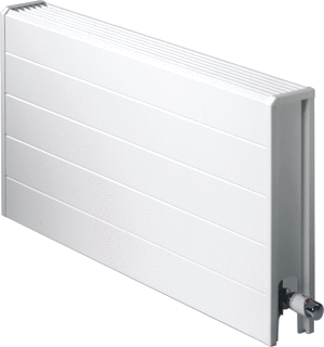 Vlakke convector paneelradiatoren horizontaal
