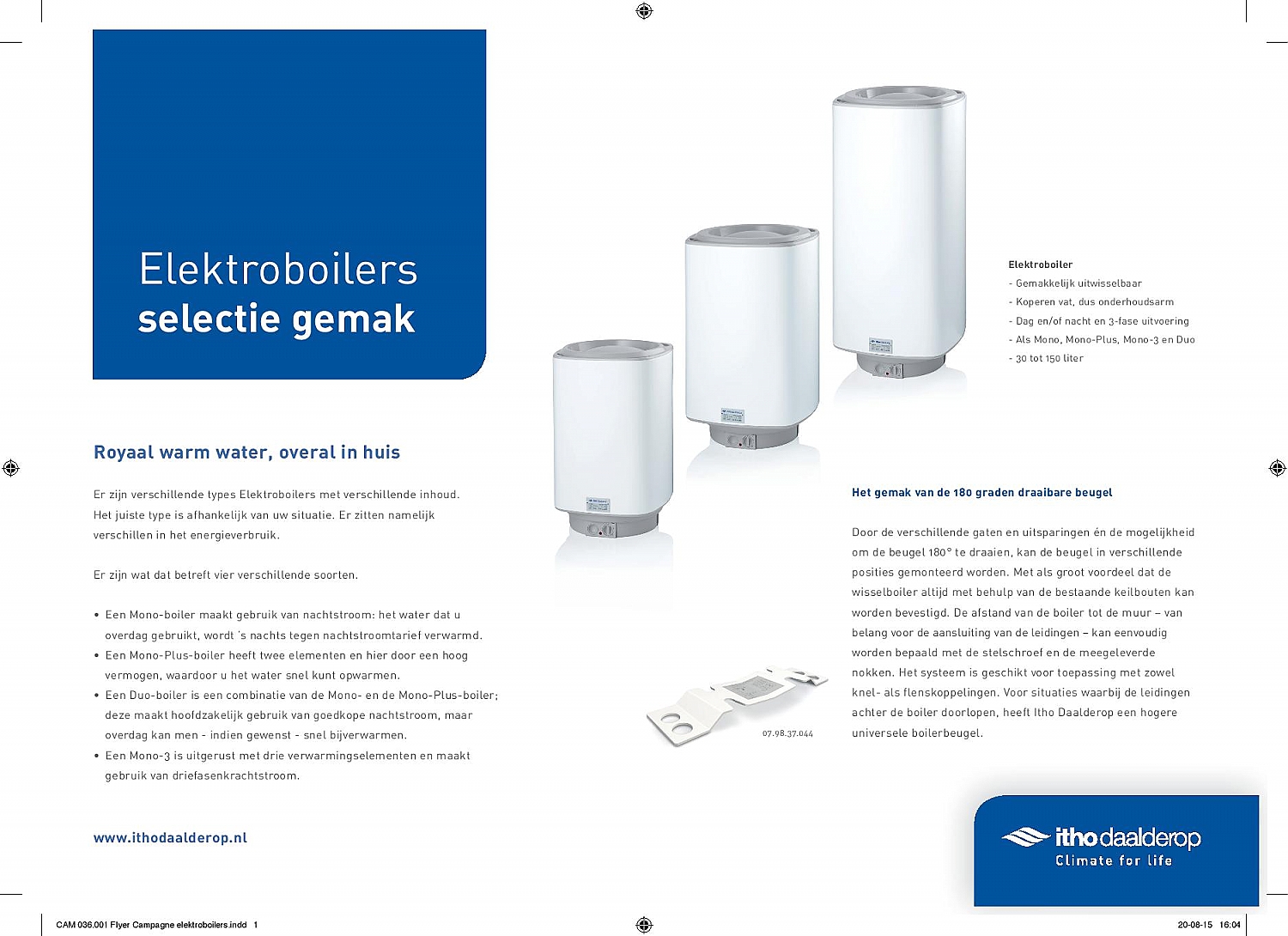 Decoratief Napier nachtmerrie Sanispecials.nl | Daalderop Mono 3 Elektrische boiler 150 L 071149254