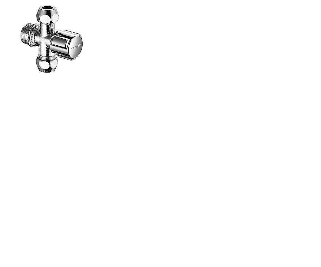 Schell Comfort hoekstopkraan m. 2 uitgangen 1/2"x10mm 049910699 > voor sanitaire > Kranen > Bad-/douchegarnituur, kranen & toebehoren > Sanitair > Sanispecials.nl Echt alles voor badkamer en toilet!