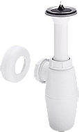 Viega kunststof plugbekersifon z. muurbuis 5/4"x32mm wit 102531 