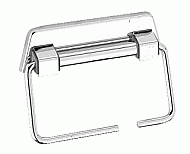 Geesa Standard closetrolhouder m. veer chroom 915146 