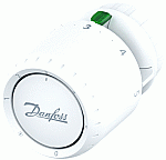 Danfoss RA-Aveo nulstand thermostaatknop met ingebouwde voeler 7-28 graden 015G4098