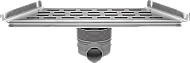 Easy Drain Multi Trapezium 300 douchegoot 48.5cm m. zijuitloop 50mm RVS EDMTRAP300 