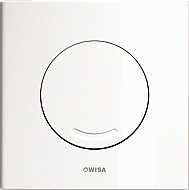 Wisa XS bedieningsplaat Argos SO 16x16cm kunststof wit 8050414501 