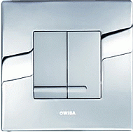 Wisa XS bedieningsplaat Delos DF 16x16cm metaal glanschroom 8050414051 