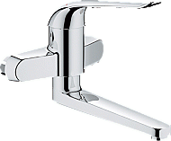Grohe Euroeco Special wandkraan zonder koppelingen draaibare uitloop chroom 32772000 