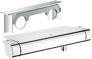Grohe Grohtherm-2000 douchethermostaat met tray 15cm chroom 34469001