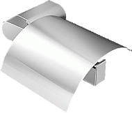 Geesa Wynk closetrolhouder m. klep rechts chroom 91450802R 