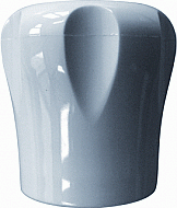 Herz handknop wit tbv GP radiatorafsluiter inclusief schroef 1650110