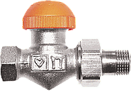 Herz TS-98-V voorinstelbare thermostatische radiatorkraan 1/2" Recht. T.b.v. M28 kop, inregelstand zichtbaar 1762367