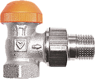 Herz TS-98-V voorinstelbare thermostatische radiatorkraan 1/2" haaks M28 kop inregelstand zichtbaar 1762467
