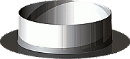 Burgerhout plakplaat 60-80 mm Skyline Flex rond aluminium 400470315