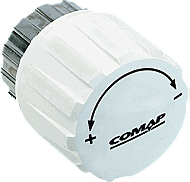 Comap handbediende radiatorknop 505 wit M28 505005 