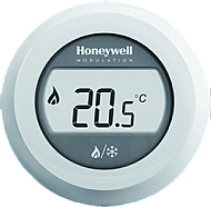 Honeywell Round kamerthermostaat verwarmen/koelen 24V Round Modulation wit T87HC2011 