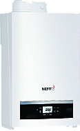 Nefit TrendLine II HR gaswandketel m. warmwatervoorziening + energiezuinige A-label pomp HRC25 CW4 7736700400 