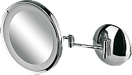 Geesa Mirror Collection scheerspiegel m. LED verlichting 1-armig 21.5cm 3x vergrotend chroom 911088 