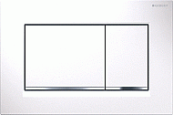 Geberit Sigma30 bedieningspaneel wit/glansverchroomd/wit 115883KJ1