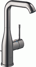 Grohe Essence New  L-size wastafelkraan m draaibare uitloop m waste brushed hard graphite 32628AL1