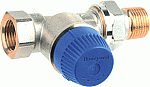 Honeywell Kombi-TRV thermostatische radiatorafsluiter drukonafhankelijk recht 1/2" V2100DPI15