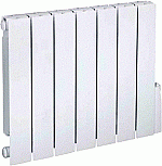 Zehnder Alura radiator (elektrisch) 575x500x80mm front alu 1000W ALE100056P