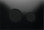 TECE TECEloop bedieningspaneel glas zwart/toetsen zwart