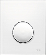 TECE TECEloop urinoir-bedieningsplaat van kunststof incl. cartouche wit, toets chroom