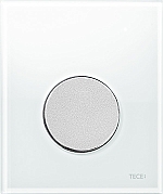 TECE TECEloop urinoirbedieningsplaat van glas incl. cartouche glas wit, toets mat chroom